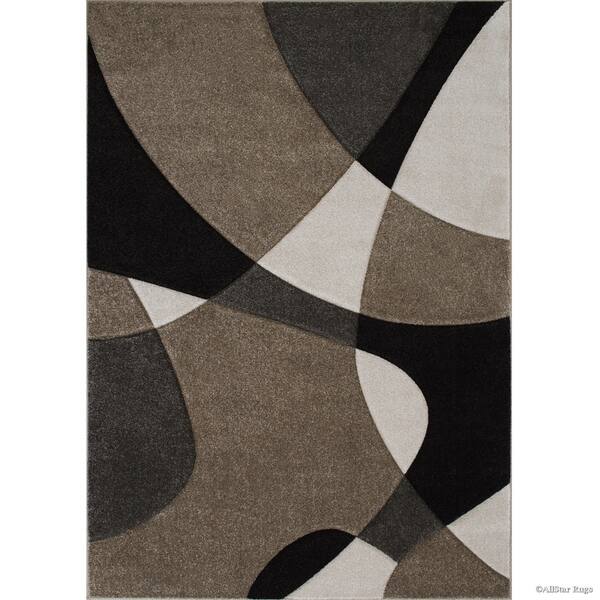 Shop Allstar Woven Abstract Colorblock Modern Design Rug