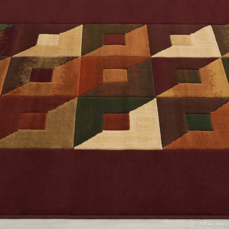 Allstar Modern Block Design Rug