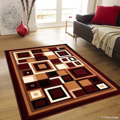 Allstar Abstract Shape Design Modern Rug