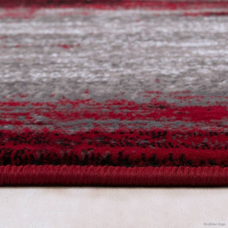 Allstar Exclusive Modern Brush Streak Pattern Area Rug