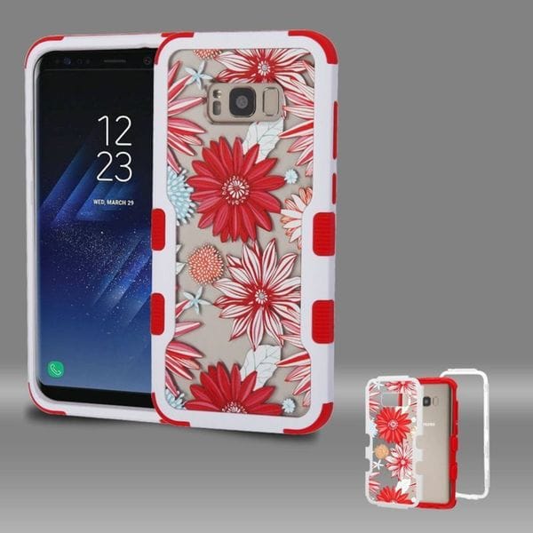 Shop Insten Red White Spring Daisies Tuff Hard Snap On Dual Layer