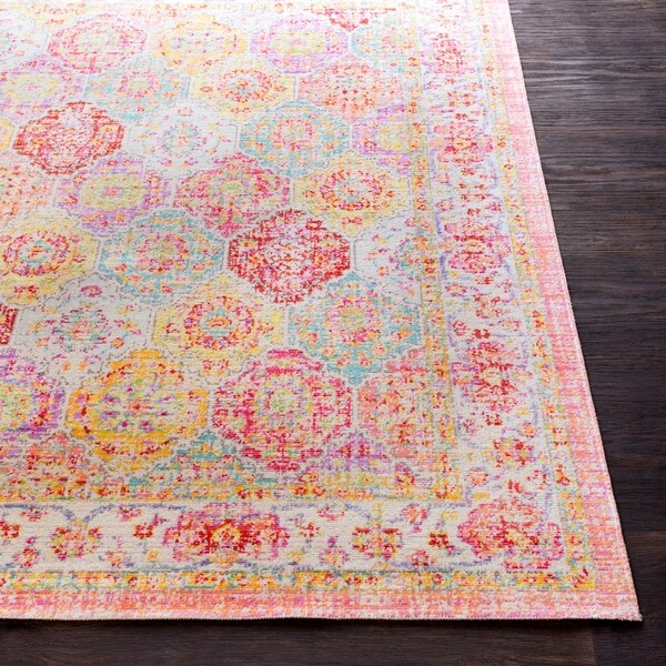 Nisbet Vintage Oriental Red Area Rug - 3' x 5'