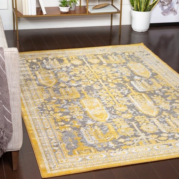yellow area rug canada
