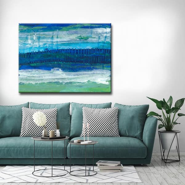 Max+E 'Deeper Ocean Layers' Canvas Art Print - Overstock - 17095623