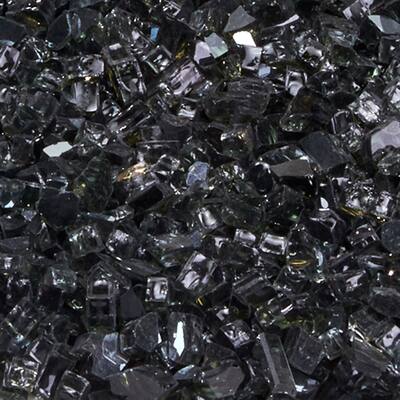 Duluth Forge 1/4 in. Classic Black Fire Glass - 10 lb. Bag Fire Pit Glass 14BLKGM