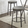 Perry Industrial Style Counter Height Swivel Stool (Set of 2)  by Greyson Living