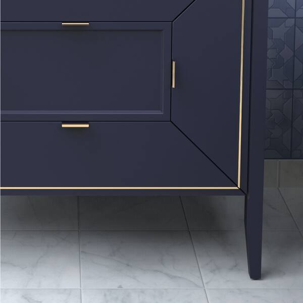 Ronbow 30 Amora Bathroom Vanity Cabinet Base In Navy Amora Bathroom Vanity Cabinet Base