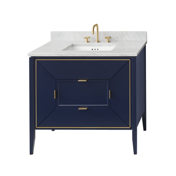 Ronbow 30 Amora Bathroom Vanity Cabinet Base In Navy Free Ronbow 30 Amora Bathroom Vanity Cabinet Base In Navy