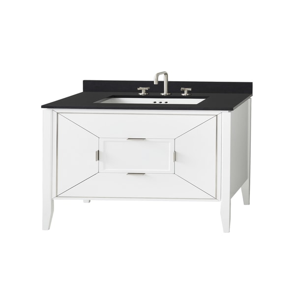 Ronbow 48 Amora Bathroom Vanity Cabinet Base In White Free Ronbow 48 Amora Bathroom Vanity Cabinet Base In White