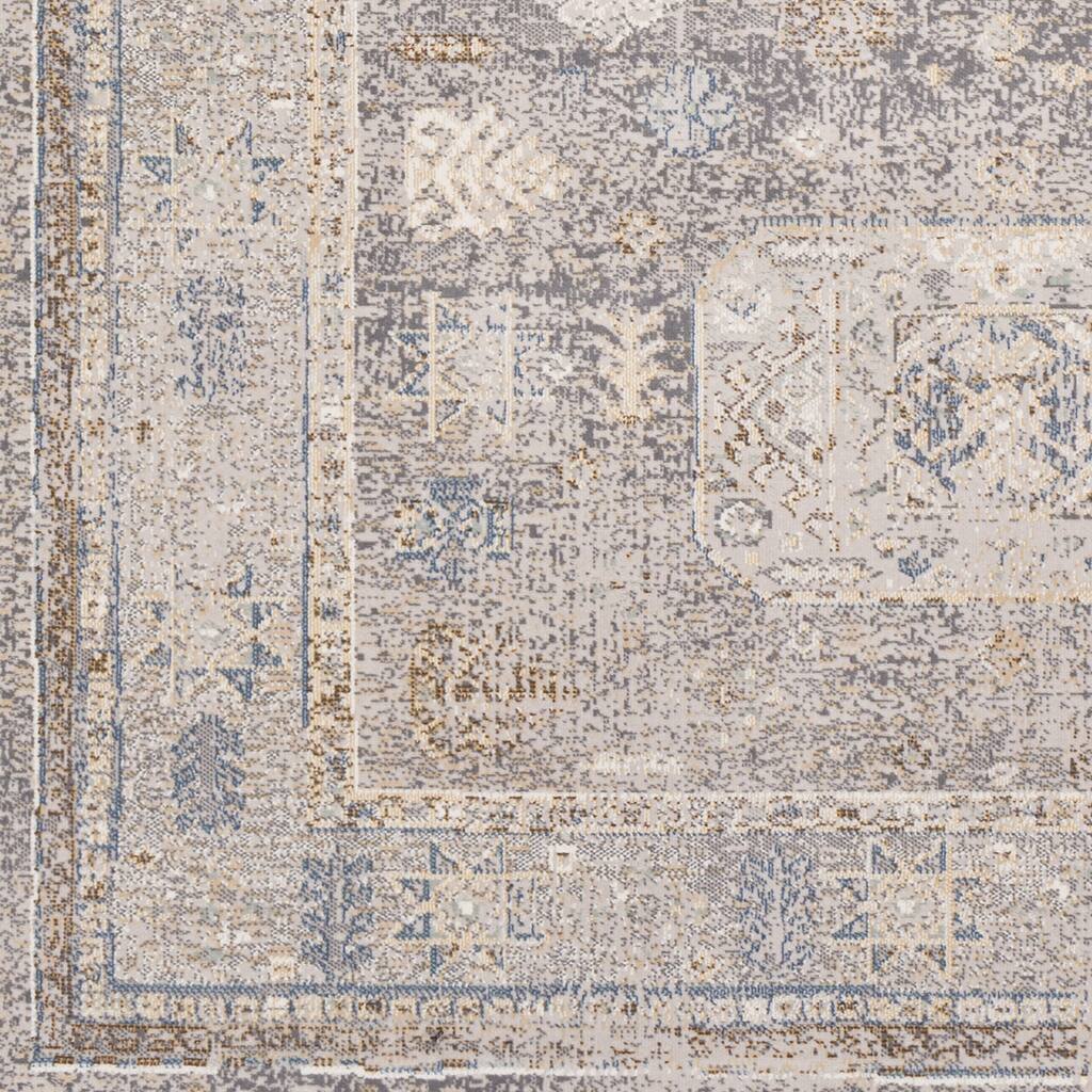 Willoby Vintage Oriental Charcoal Area Rug (7'10 x 10'3) - 7'10" x 10'3"