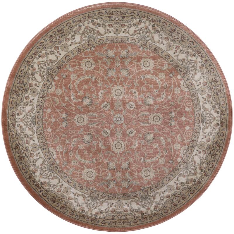 Admire Home Living Gallina Traditional Botanical Area Rug