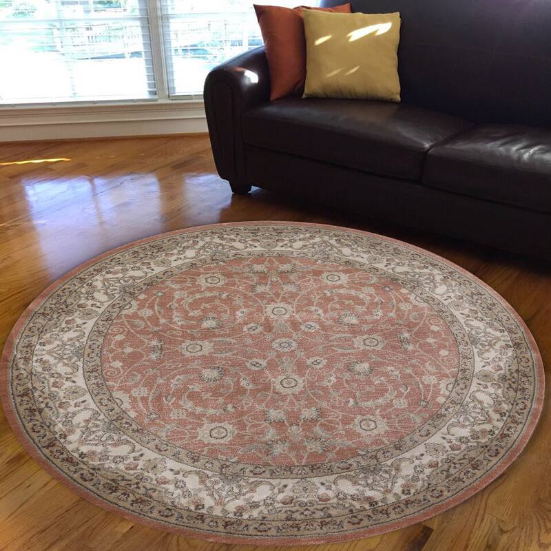 Admire Home Living Gallina Traditional Botanical Area Rug