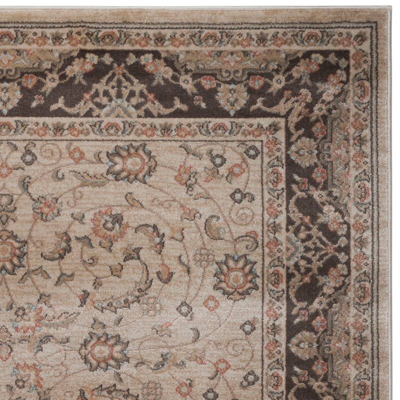 Admire Home Living Gallina Traditional Botanical Area Rug
