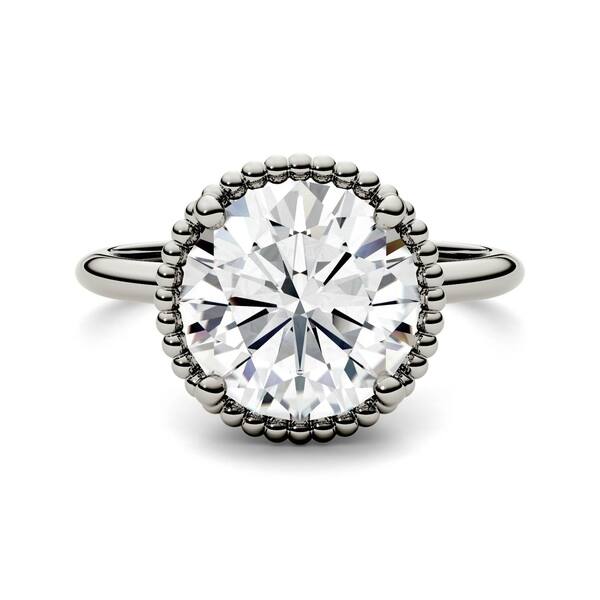 Charles Colvard 14k White Gold 3 3 5ct Dew Forever One Colorless Moissanite Solitaire Ring Overstock 17097056