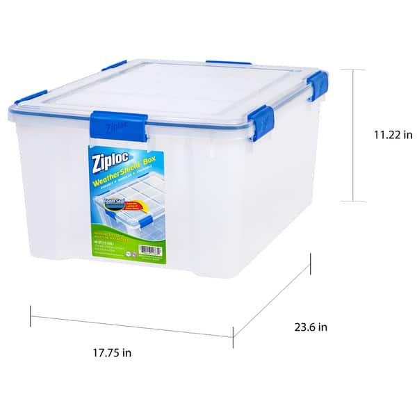 Ziploc Weathershield 60 Qt Plastic Storage Bin Pack Of 4 Bed Bath And Beyond 17097267 2858