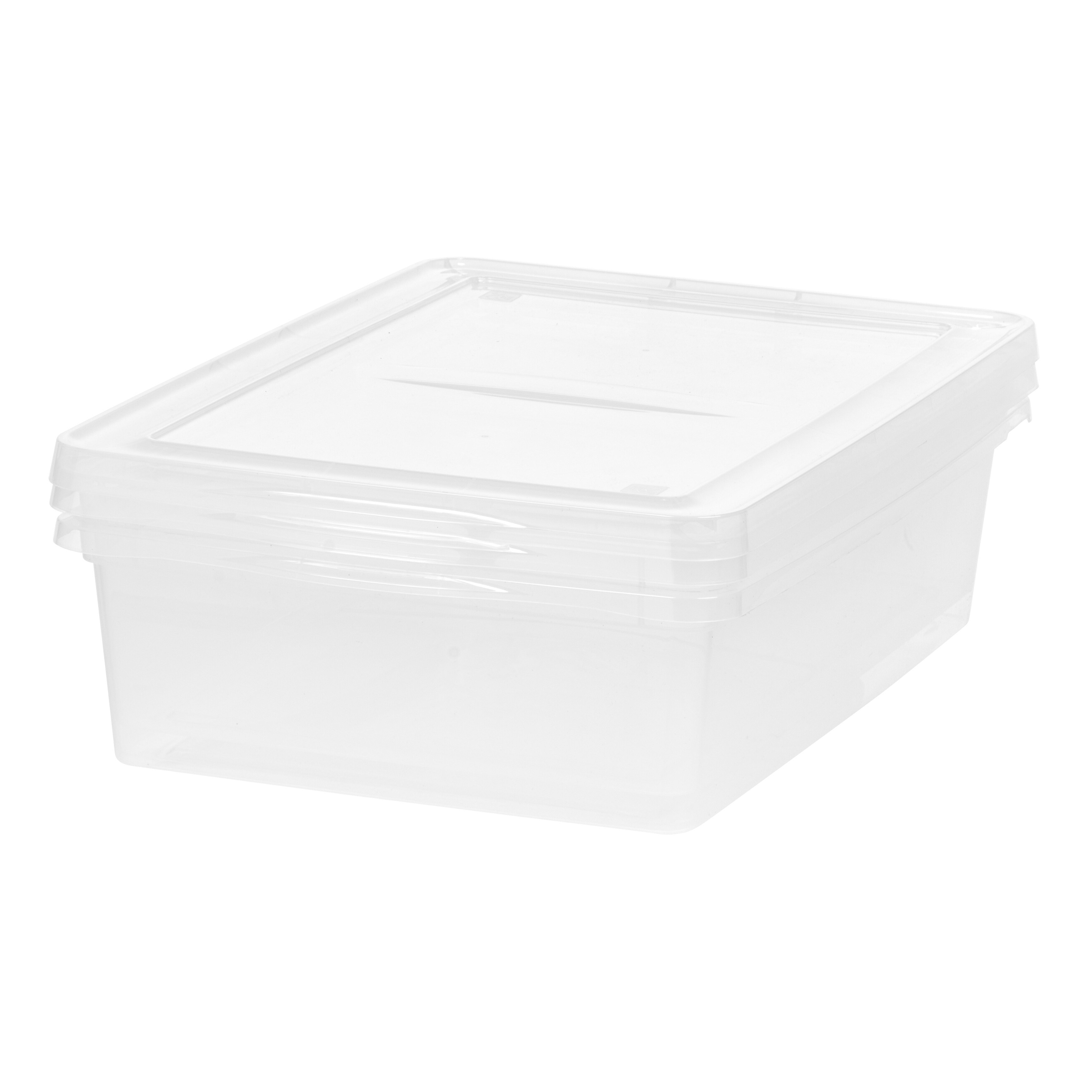 IRIS 28 qt. Clear Plastic Storage Bin (Pack of 10) - Bed Bath & Beyond -  17097309
