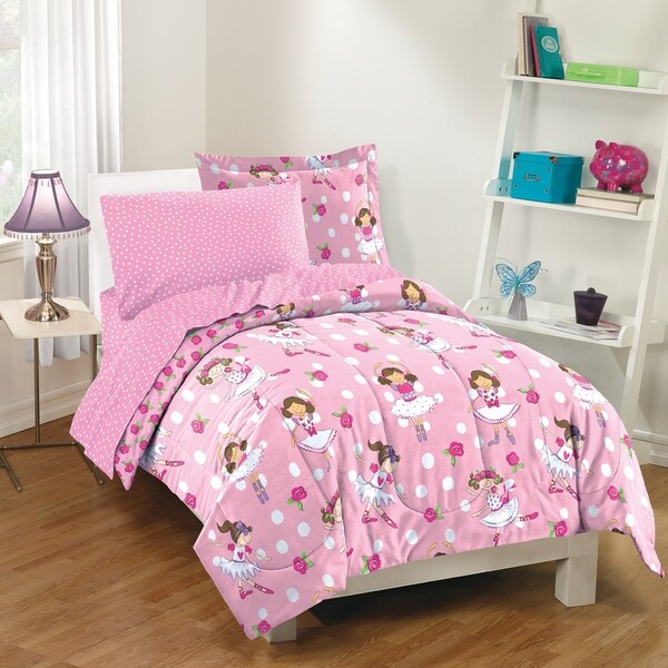 Dream Factory Tippy Toes 7-piece Bed in a Bag with Sheet Set