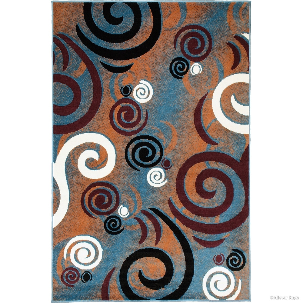 Well Woven Bright Trendy Twist Mediterranean Tile Scrolls Navy Blue Modern  Area Rug - 3'3 x 4'7 - On Sale - Bed Bath & Beyond - 10605110