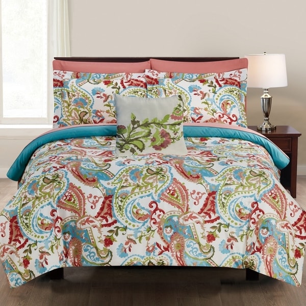 Amrapur Overseas Kailyn 8-Piece Printed Reversible Bed in a Bag