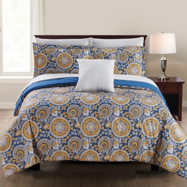 Amrapur Overseas Lana 8-Piece Printed Reversible Bed in a Bag