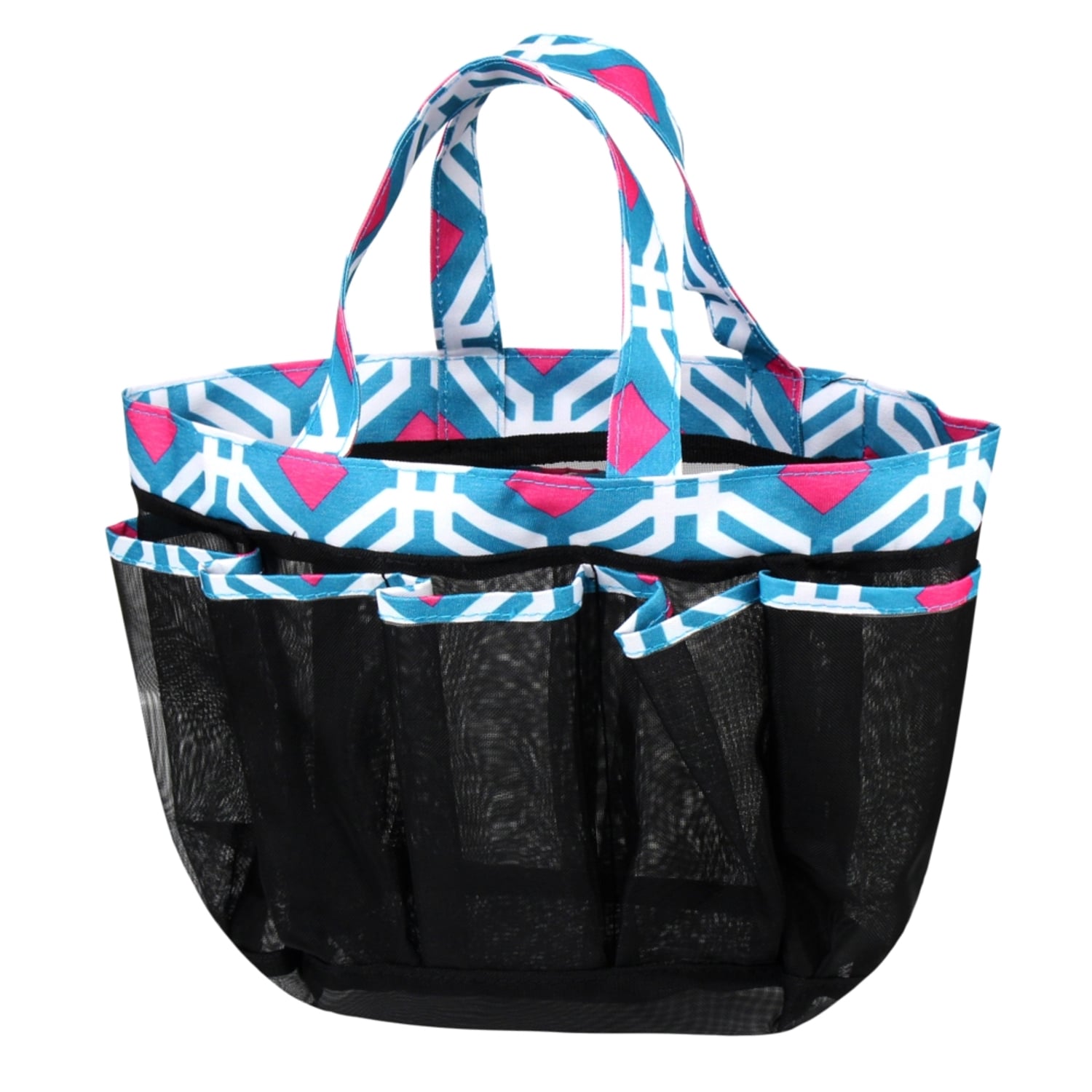 Zodaca Blue Graphic Lightweight Mesh Shower Cad Bag Quick Dry Bath Organizer Carry Tote For Gym Camping Zodaca Blue Graphic Lightweight Mesh Shower Cad Bag Quick Dry Bath Organizer Carry Tote For Gym Camping