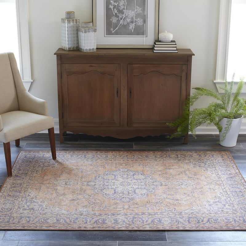 Momeni Afshar Polyester Traditional Medallion Area Rug