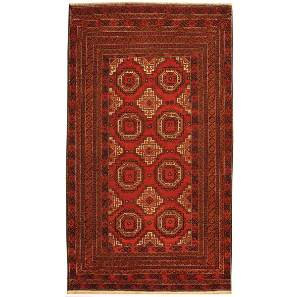 Handmade Balouchi Wool Rug (Afghanistan) - 3'7 x 6'4
