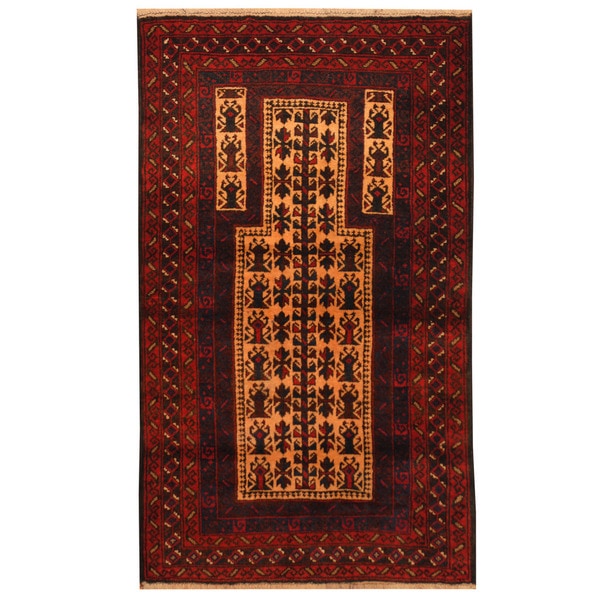 Handmade Balouchi Wool Rug (Afghanistan) - 2'8 x 4'6