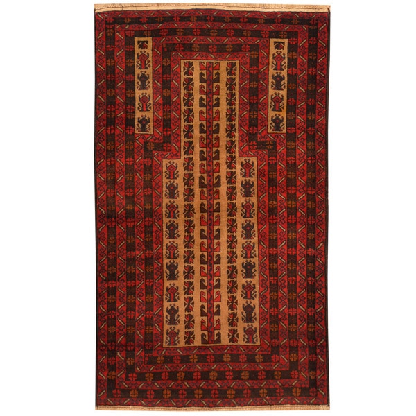 Handmade Balouchi Wool Rug (Afghanistan) - 3'1 x 5'4