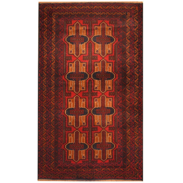 Handmade Balouchi Wool Rug (Afghanistan) - 3'9 x 6'4