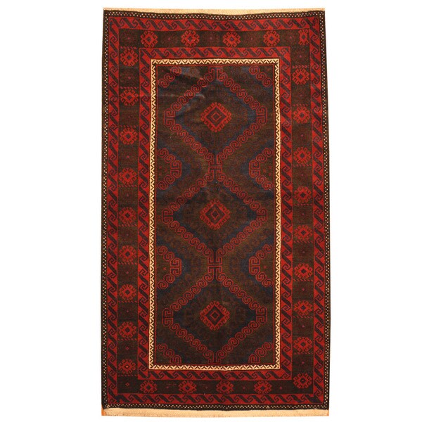 Handmade Balouchi Wool Rug (Afghanistan) - 3'8 x 6'7