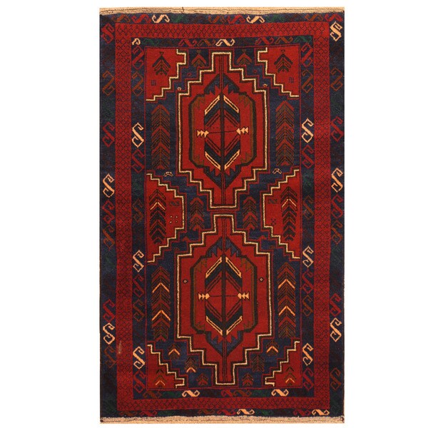 Handmade Balouchi Wool Rug (Afghanistan) - 2'9 x 4'8
