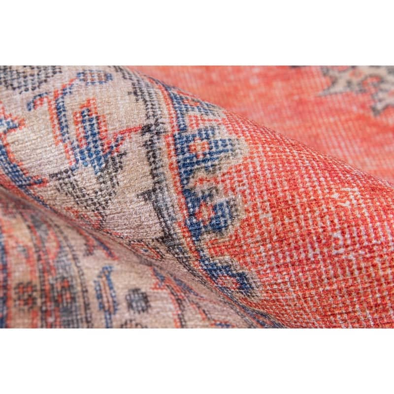 Momeni Afshar Polyester Traditional Medallion Area Rug