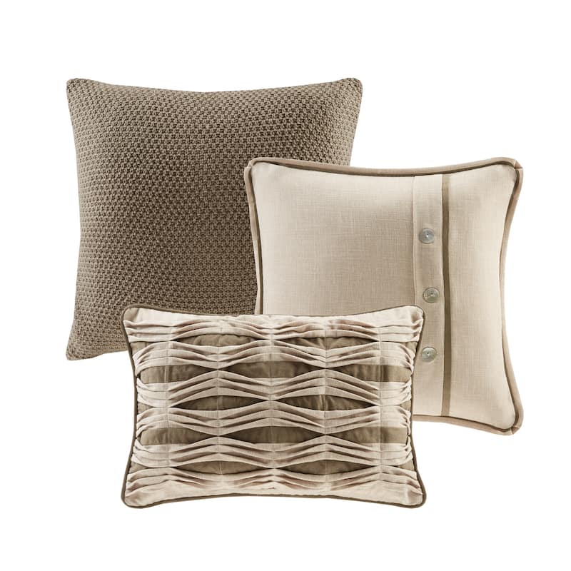 Madison Park Signature Chateau Linen Jacquard Comforter Set