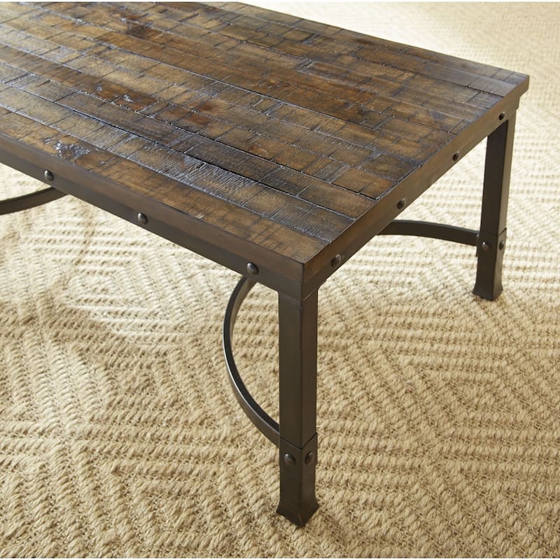 Steve Silver Austin Industrial 48-Inch Rectangle Coffee Table