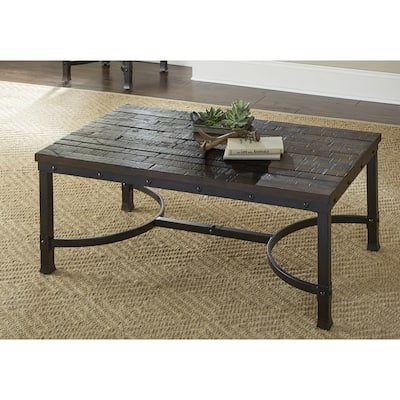 Steve Silver Austin Industrial 48-Inch Rectangle Coffee Table