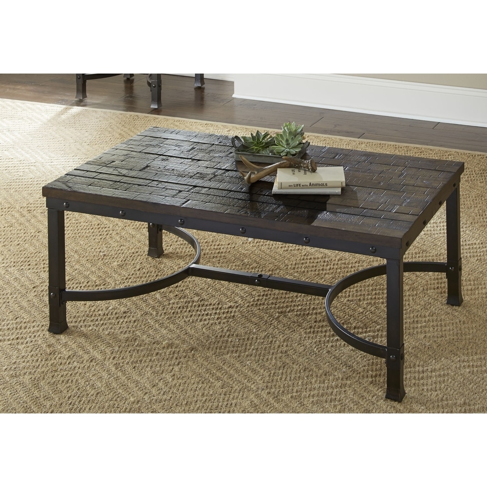 Steve Silver Austin Industrial 48-Inch Rectangle Coffee Table