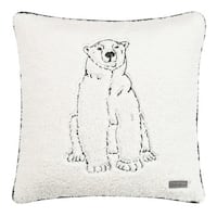 eddie bauer cozy polar bear throw pillow