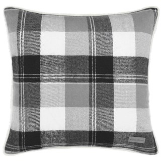 Eddie Bauer Lodge Grey Plaid Throw Pillow