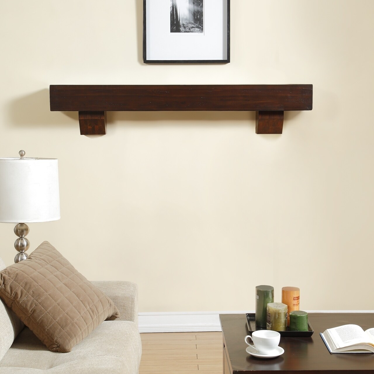 Shop Duluth Forge 60 Inch Fireplace Shelf Mantel With Corbels