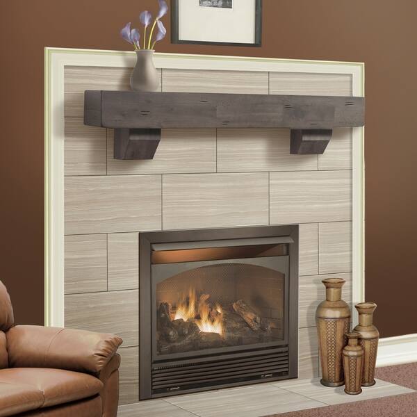 Shop Duluth Forge 60 Inch Fireplace Shelf Mantel With Corbels