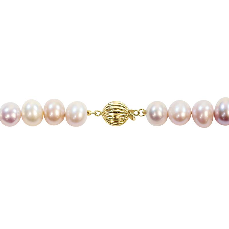 Miadora 14k Yellow Gold Multi-Color Cultured Freshwater Pearl Necklace (12.5-14.5 mm)