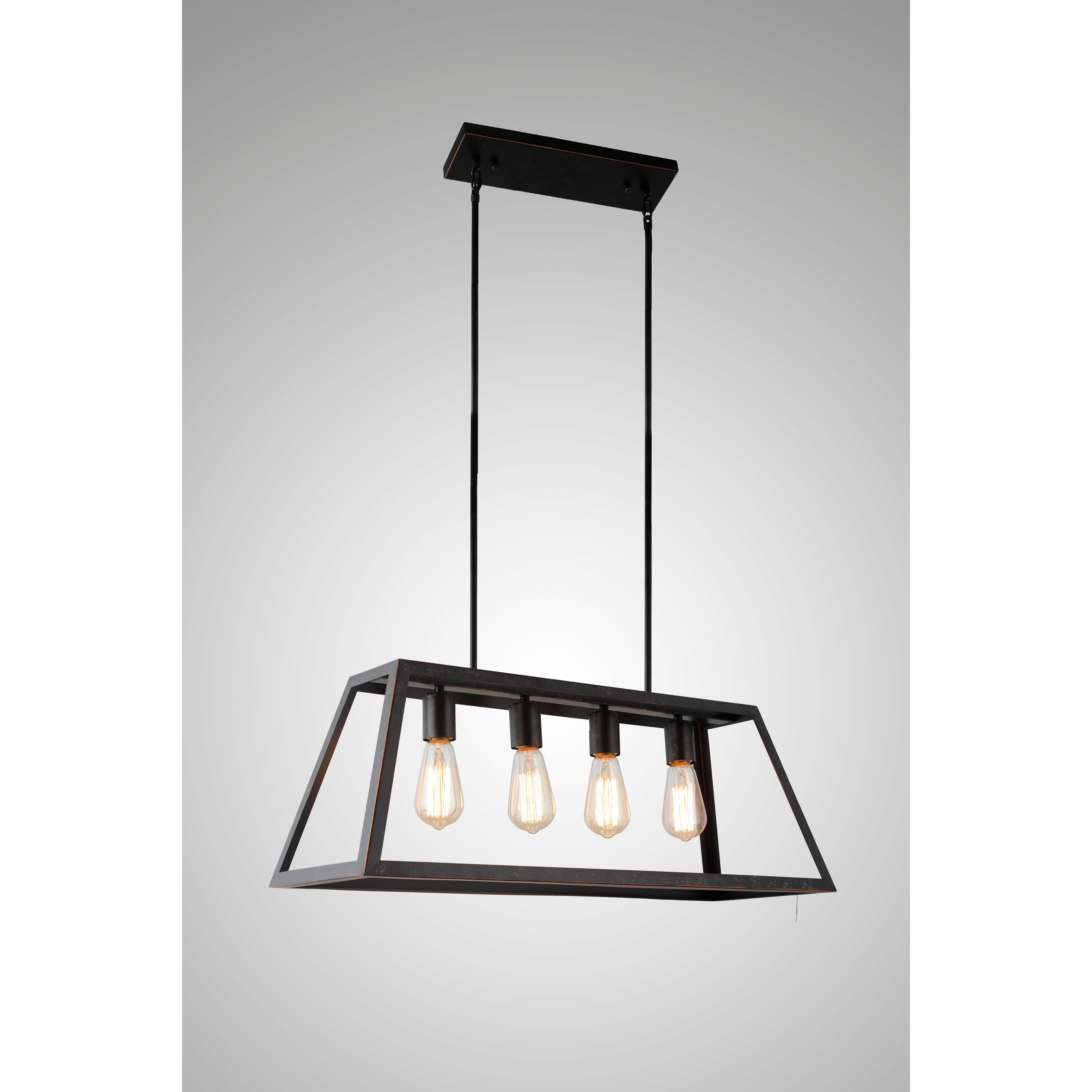 Y Decor Boxie 4 Light Pendant In Oil Rubbed Bronze Y Decor Boxie 4 Light Pendant
