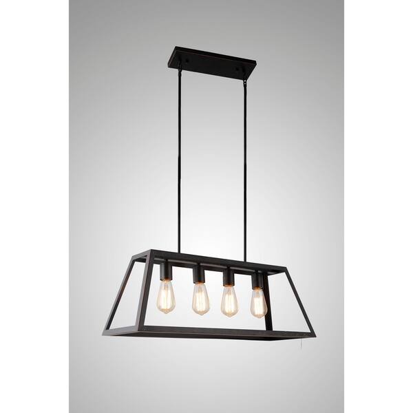 Y Decor Boxie 4 Light Pendant In Oil Rubbed Y Decor Boxie 4 Light Pendant In Oil Rubbed