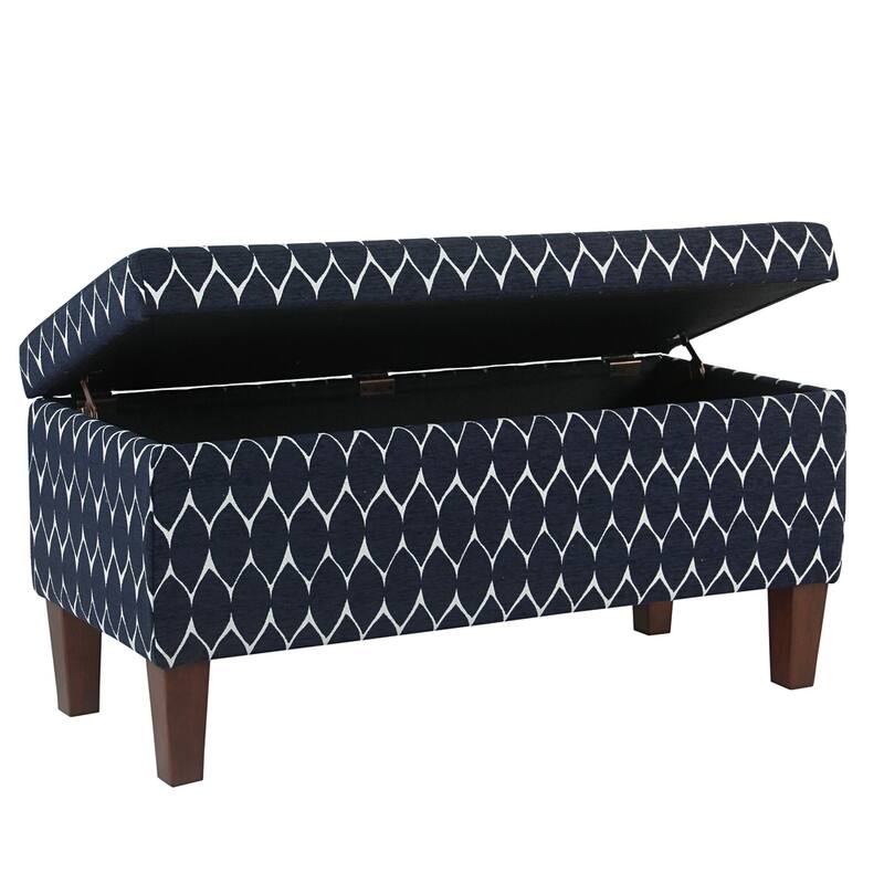 Porch & Den Harmar Large Textured Storage Bench