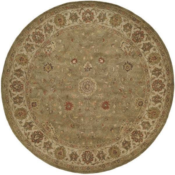 Empire Green/Ivory Hand-tufted Area Rug