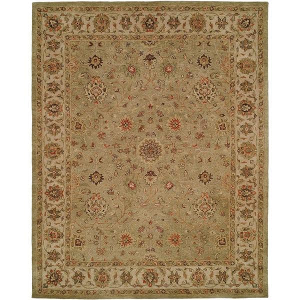 Empire Green Ivory Hand Tufted Area Rug On Sale Overstock 17119752