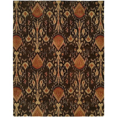 Heirloom Brown Wool Hand-tufted Area Rug