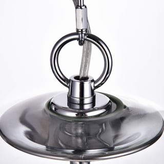 Luna Chrome Finish 3-Light Clear Glass Globe Iron Pendant Chandelier (Chrome Finish, 3-Light, Clear Glass Globe) - Chandeliers For Bedrooms by Overstock.com