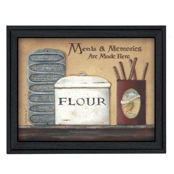 Meals And Memories By Pam Britton Printed Wall Art Ready To Hang Framed Poster Black Frame Overstock